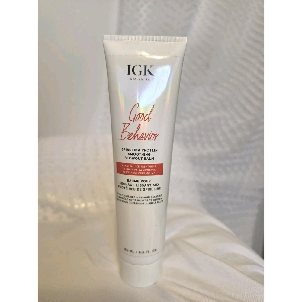 IGK Good Behavior Spirulina Protein Smoothing Blowout Balm 5 oz NEW
